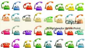  Presentation with towers for cell phones - Audience pleasing theme consisting of rings connect - lots of color phones ringing backdrop and a lemonade colored foreground