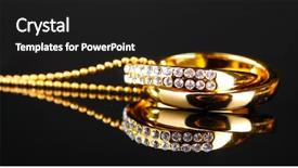  Presentation with black - Colorful slide set enhanced with rings with gem on black backdrop and a black colored foreground