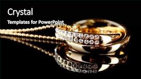  Presentation with free gem stones - Presentation design consisting of rings with gem on black background and a black colored foreground