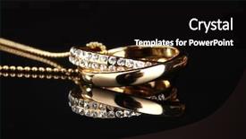  Presentation with gold black - Presentation enhanced with rings with gem on black background and a black colored foreground