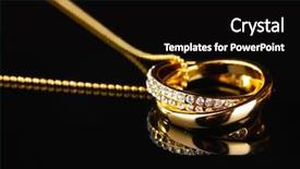  Presentation with gold black - Presentation theme having rings with gem on black background and a black colored foreground