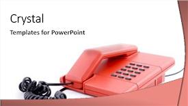  Presentation with red telephone - Presentation having ringtone - red telephone for alarm background and a  colored foreground