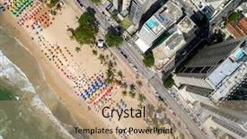  Presentation with rio 2016 - Presentation enhanced with rio 2016 - top view of boa viagem background and a coral colored foreground