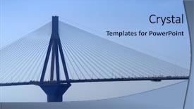  Presentation with corinth - Amazing slide deck having rio antirio bridge or charilaos backdrop and a light blue colored foreground