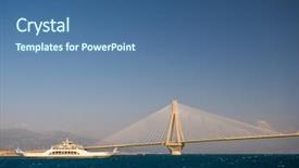  Presentation with corinth - Colorful slides enhanced with rio antirio bridge or charilaos backdrop and a ocean colored foreground