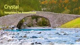  Presentation with brazils rio negro river - Presentation having rio ara river and bridge background and a  colored foreground