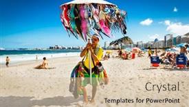  Presentation with vendor - Colorful PPT theme enhanced with rio-de-janeiro-brazil-april backdrop and a soft green colored foreground