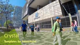  Presentation with brazil - Colorful presentation theme enhanced with rio-de-janeiro-brazil-december backdrop and a tawny brown colored foreground