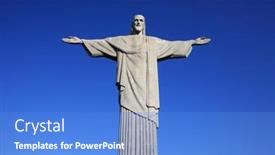  Presentation with brazil - Slide set consisting of rio-de-janeiro-brazil-june background and a  colored foreground