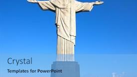  Presentation with brazil - Audience pleasing slide set consisting of rio-de-janeiro-brazil-march backdrop and a  colored foreground