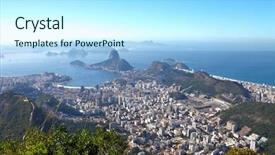  Presentation with brazil - Audience pleasing presentation consisting of rio de janeiro brazil backdrop and a arctic colored foreground