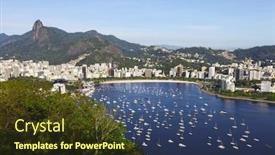  Presentation with brazil - Presentation featuring rio-de-janeiro-brazil background and a tawny brown colored foreground
