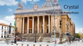  Presentation with legislative - Presentation design enhanced with rio de janeiro brazil background and a light blue colored foreground