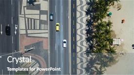  Presentation with brazil - Audience pleasing slide set consisting of mosaic of sidewalk in rio backdrop and a gray colored foreground