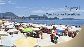  Presentation with january - PPT theme with rio-de-janeiro-circa-jan background and a light blue colored foreground