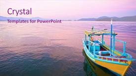  Presentation with boat - Cool new presentation with rio de janeiro state brazil backdrop and a pink colored foreground