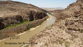  Presentation with scenic - Cool new theme with rio-grande-wild-and-scenic backdrop and a coral colored foreground