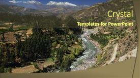  Presentation with santa - Colorful presentation enhanced with rio-santa-valley-and-cordiliera backdrop and a tawny brown colored foreground