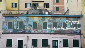  Presentation with world heritage sites - Amazing presentation having riomaggiore-italy-may-02-one backdrop and a gray colored foreground