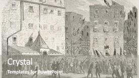  Presentation with journal - Theme with riorgiment - neapolitan people coming to meeting background and a gray colored foreground