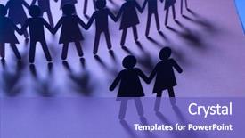  Presentation with riot - Slide deck enhanced with riot - black paper figure background and a cobalt blue colored foreground