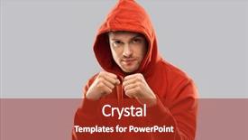  Presentation with aggression - Slides having riot - combat aggression and people concept background and a crimson colored foreground