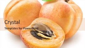  Presentation with guava fruits fresh green fruit - Audience pleasing slide deck consisting of ripe apricot fruits and apricot backdrop and a yellow colored foreground