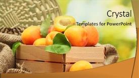  Presentation with apricot - Theme enhanced with energy thermic - image shows a detailed geothermal background and a gray colored foreground