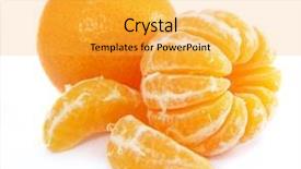  Presentation with orange fruit - Amazing presentation having ripe by mandarin orange tropic backdrop and a yellow colored foreground