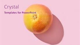  Presentation with vitamin - Slide deck featuring space for text vitamin background and a lemonade colored foreground