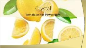  Presentation with guava fruits fresh green fruit - PPT layouts featuring ripe-lemon-fruits-slices background and a  colored foreground