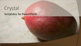  Presentation with mango - Cool new presentation design with ripe-mango-on-a-stone backdrop and a lemonade colored foreground