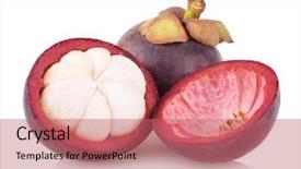  Presentation with mangosteen - Audience pleasing slides consisting of  backdrop and a  colored foreground.