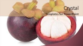  Presentation with mangosteen - Theme featuring  background and a  colored foreground.