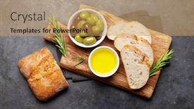  Presentation with olive oil - Cool new theme with ripe-olives-olive-oil backdrop and a yellow colored foreground