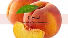  Presentation with harvest is ripe - Presentation consisting of ripe peaches with slice background and a red colored foreground