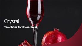  Presentation with black children and technology - Presentation theme consisting of ripe-pomergranate-and-glass background and a black colored foreground