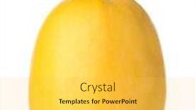  Presentation with spaghetti - Colorful slide set enhanced with ripe spaghetti squash on white background backdrop and a yellow colored foreground