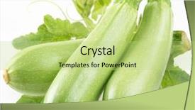  Presentation with leaves - PPT layouts enhanced with ripe squash with leaves on white background background and a mint green colored foreground