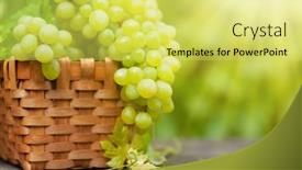  Presentation with table grape - Cool new presentation with ripe-white-grape-on-wooden backdrop and a yellow colored foreground