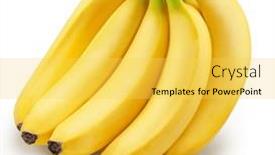  Presentation with bunch - PPT layouts consisting of ripe-yellow-bananas-bunch background and a  colored foreground