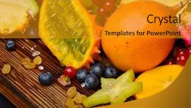  Presentation with tropical - Amazing presentation having ripen tropical fruits in studio backdrop and a  colored foreground