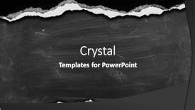  Presentation with black paper - Slide set with ripped-black-paper-on-blackboard background and a  colored foreground