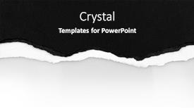  Presentation with black paper - Beautiful theme featuring ripped-black-paper-on-plain backdrop and a black colored foreground