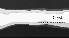  Presentation with black paper - Slide set enhanced with ripped-black-paper-on-plain background and a light gray colored foreground