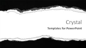  Presentation with black paper - Slides consisting of ripped-black-paper-on-plain background and a white colored foreground