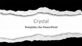  Presentation with black paper - Slide deck having ripped-black-paper-on-plain background and a white colored foreground