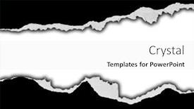  Presentation with black paper - Presentation theme with ripped-black-paper-on-plain background and a white colored foreground