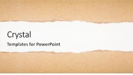  Presentation with brown - Slide deck enhanced with ripped in brown paper background and a cream colored foreground