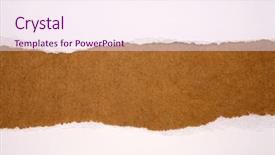  Presentation with rip paper - Presentation design having ripped in sheets of paper background and a sky blue colored foreground